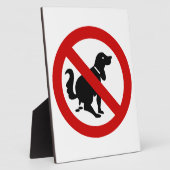 NO犬フーリング⚠タイのサイン⚠ フォトプラーク (側面)