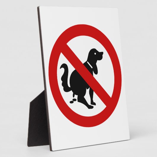 NO犬フーリング⚠タイのサイン⚠ フォトプラーク (側面)