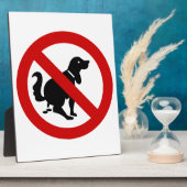 NO犬フーリング⚠タイのサイン⚠ フォトプラーク (側面)