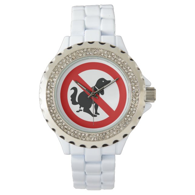 NO犬フーリング⚠タイのサイン⚠ 腕時計 (正面)