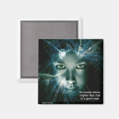 No美しい明るい四角い磁石 マグネット (正面/裏面)