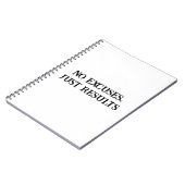 No言い訳やる気を起こさせる男のノート ノートブック (左側)