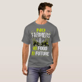 No農家No Food No Future農家抗議 Tシャツ (正面フル)