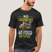 No農家No Food No Future農業農家 Tシャツ (正面)