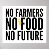 No農家No Food No Future - Support Agriculture ポスター (正面)