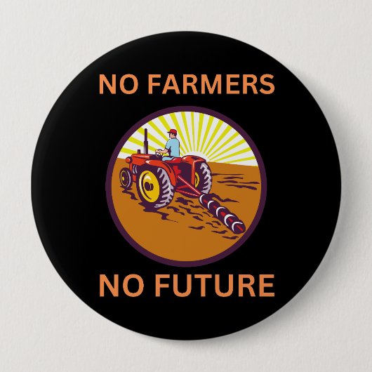 No農家No Future German Repetition 缶バッジ (正面)