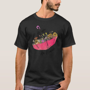 No雨No花レトロワイルドフラワーメンタルヘルス Tシャツ