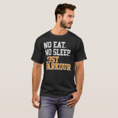No食べ Sleep Just Parkour Repeat Vaultジャンプ Tシャツ (正面フル)