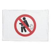 NO養⚠殖タおもしろいイ便⚠器 枕カバー (裏面)