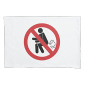 NO養⚠殖タおもしろいイ便⚠器 枕カバー (正面)