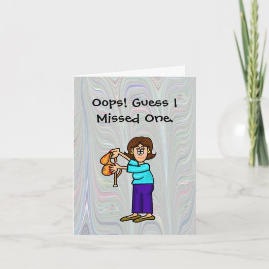 No おもしろい Bra Day Hippie 1960のカード カード (正面)