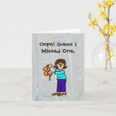 No おもしろい Bra Day Hippie 1960のカード カード (黄色い花)