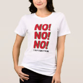 No、おもしろいGraphic Teeと男性へ Women トライブレンドTシャツ (正面)