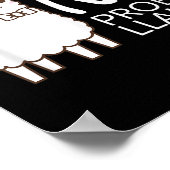 No おもしろいProbかわいいラマ引用文ギフトグラフィックティー ポスター (角)