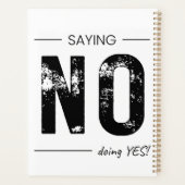 「NO」と言って「YES」とやる！皮肉なユーモアデザイン プランナー手帳 (裏面)