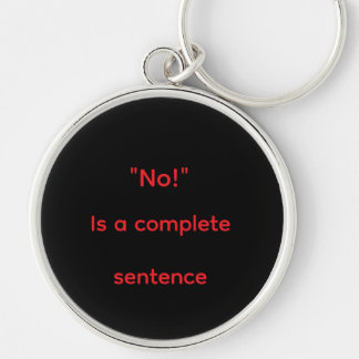 "No"の意思表示 キーホルダー