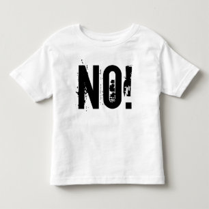 NO!トドラーファインジャージーTシャツ トドラーTシャツ