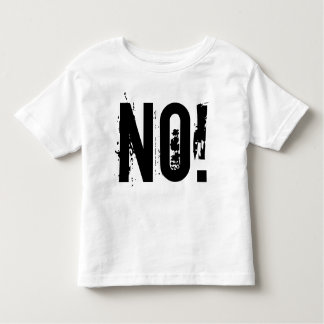 NO!トドラーファインジャージーTシャツ トドラーTシャツ