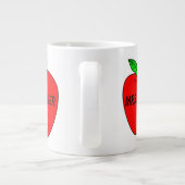 No.パーソナライズされた1先生Mug ジャンボコーヒーマグカップ (裏面)
