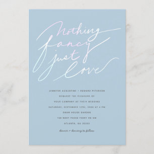 No ファンシー Just モダン Love Script結婚の 招待状