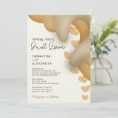 No ファンシー Just Love Bohoカジュアル結婚の 招待状 (スタンド正面)