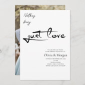 No ファンシー Just Love Script結婚's 招待状 (正面/裏面)