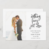 No ファンシー Love Just Save the Date 招待状 (正面/裏面)