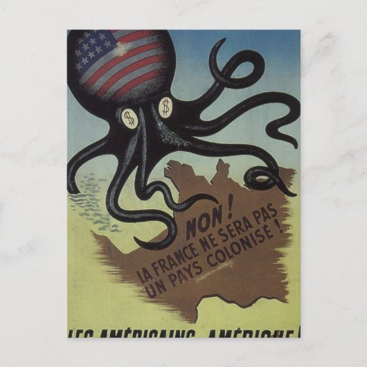 No!フランスはポスターにならない_プロパガンダ ポストカード (正面)