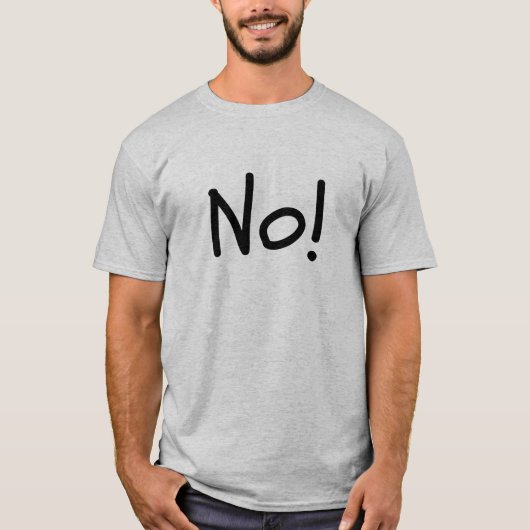 No!ユーモユニセックスーT Tシャツ (正面)