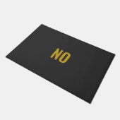 NO - 不親切 ドアマット (アングル)