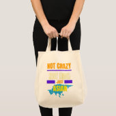No 熱狂する Not Rich Just Asian トートバッグ (正面(商品))