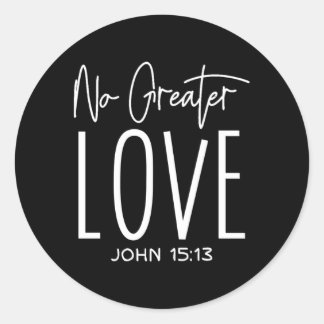 No 素晴らし Love John 1513 Christian Cross Christia ラウンドシール