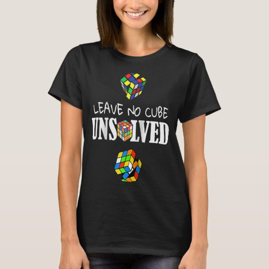 No 離れ Cube Unresolved Speed Cubing Math Raglan Tシャツ (正面)