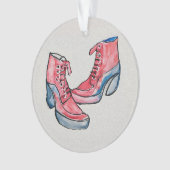 No 01、手スケッチの靴おもしろいコレクション オーナメント (正面)