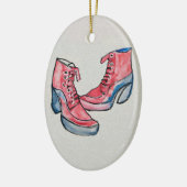 No 01、手スケッチの靴おもしろいコレクション セラミックオーナメント (左)