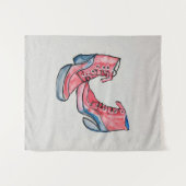 No 01、手スケッチの靴おもしろいコレクション タペストリー (正面(横))