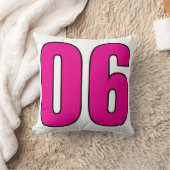 No. 06 – 数値スタイリッシュステートメントのアート クッション (ブランケット)