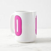 No. 06 – 数値スタイリッシュステートメントのアート コーヒーマグカップ (正面左)