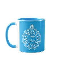 No.1ほとんどの継母素晴らし白いプリントオンブルー