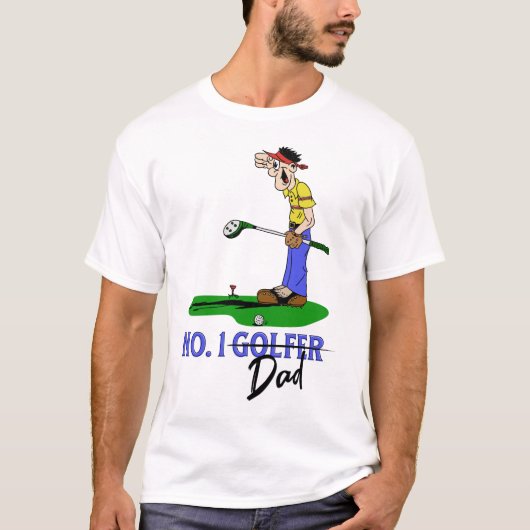 No.1ゴルファーダッド Tシャツ (正面)