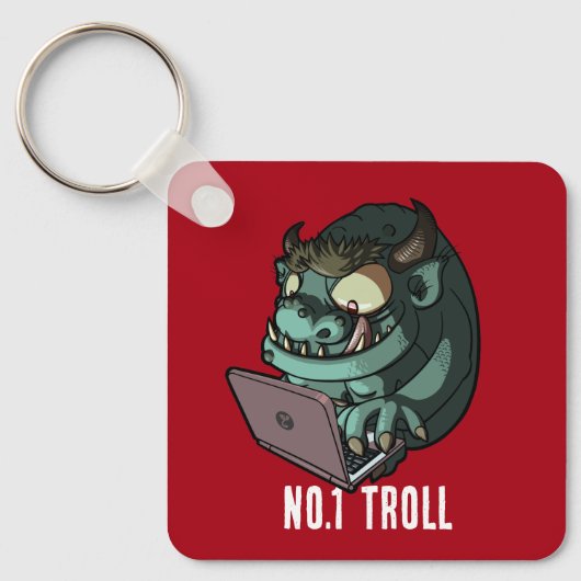 No.1ノートパソコンアニメのTrollインターネットロール キーホルダー (正面)