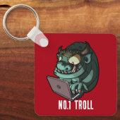 No.1ノートパソコンアニメのTrollインターネットロール キーホルダー (正面)
