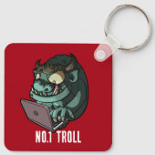 No.1ノートパソコンアニメのTrollインターネットロール キーホルダー (裏面)