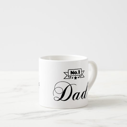 No.1パパのエスプレッソのマグ-父の日のギフト エスプレッソカップ (正面右)