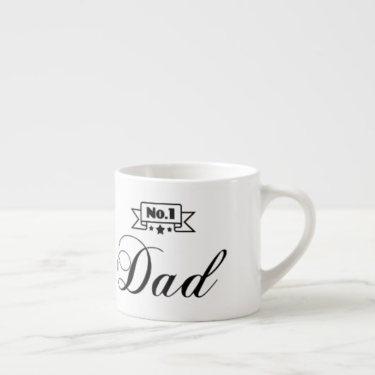 No.1パパのエスプレッソのマグ-父の日のギフト エスプレッソカップ (右)