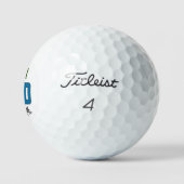 No.1パーソナライズされたパパタイトリストPro V1ゴルフボール ゴルフボール (ロゴ)