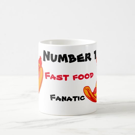 No.1ファストフードファナティック コーヒーマグカップ (中央)