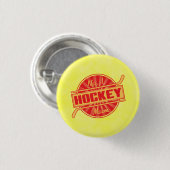 No.1ホッケームバッジ、アイスホッケーバッジ 缶バッジ (正面&裏面)