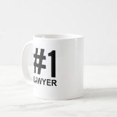 No.1弁護士マグ1番コーヒーマグ コーヒーマグカップ (正面左)