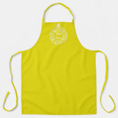 No.1最も継母素晴らしエンブレムクラシックホワイトイロー エプロン (正面)